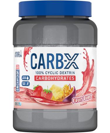 Applied Nutrition Carb X Highly Branched Cyclic Dextrin Carbohydrates Intra & Post Workout Carbs Powder Fuel Training & Recovery Vegan Gluten Free Sugar Free 1.2kg 48 Servings (Fruit Burst)