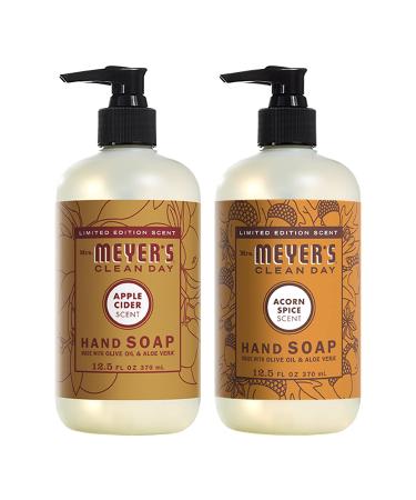 MRS. MEYER'S CLEAN DAY Hand Soap Variety Pack 1 Apple Cider 1 Acorn Spice 2 CT