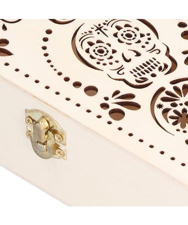 Decorative Wooden Coffin Pet Burial Coffin Small Unique 2Pcs Creative for Halloween Party Decor for Hamsters for Small Pets for Coffin Box (Skull) - Buy Online on SooperMarket.com