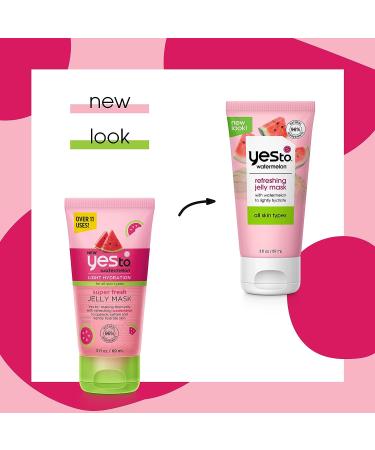 Watermelon Refreshing Jelly Mask - Lightweight Gel Mask with Antioxidants, Lycopene & Vitamin C - 3 Fl Oz, Natural, Vegan & Cruelty Free - Buy Online on SooperMarket.com