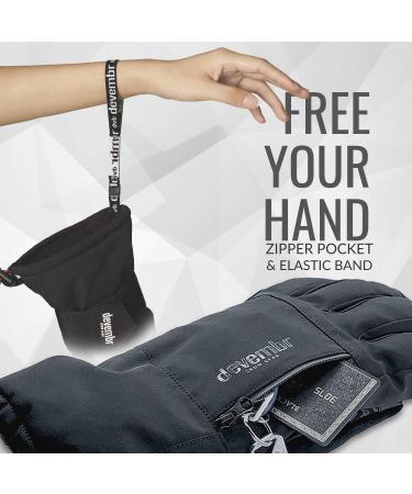 devembr Ski Gloves Waterproof  Warm Snowboard Gloves with Wrist Guard  XS/S/M/L Black Medium - Buy Online on SooperMarket.com