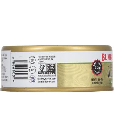 Bumble Bee Prime Solid White Albacore Tuna in Olive Oil, 5 oz Cans (Pack of 12) - Premium Wild Caught Tuna - 30g Protein per Serving - Non-GMO Project Verified, Gluten Free, Kosher - Buy Online on SooperMarket.com