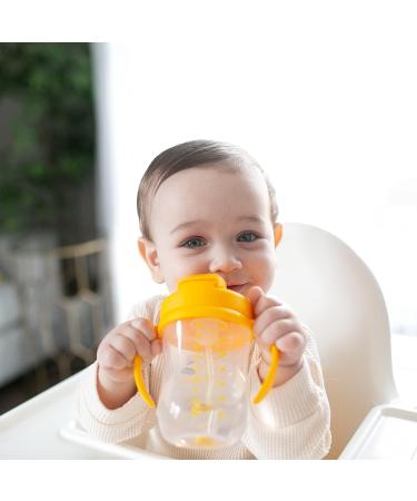 Dr. Brown's Milestones Baby's First Straw Sippy Cup 6m+ 9 oz Vintage Yellow - Buy Online on SooperMarket.com