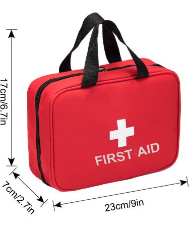 UV Stylish Medicine Bag Travel | Portable Empty First Aid Kit for Home Office Car Camping & Hunting - Red - Buy Online on SooperMarket.com