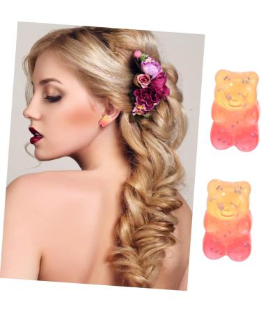STOBOK Sequins 50pcs Head Headdress Bear Charms Earrings Hair Clips Diy Resin Gradient Ties Headwear Accessories Sequin - Buy Online on SooperMarket.com