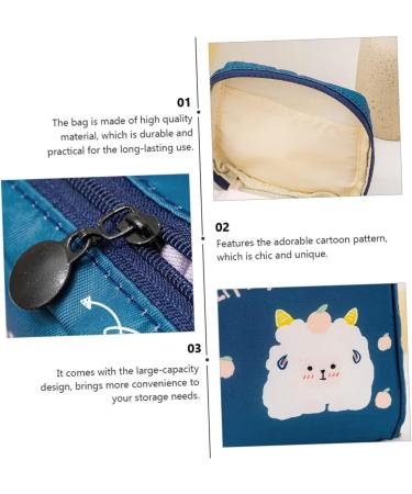 2pcs Napkin Storage Bag Zippered Wallets for Women | Mini Wallet & Makeup Bag Set | Large-capacity Menstrual Pad Pouch Coin | Ladies Wallets & Coin Purse - Buy Online on SooperMarket.com