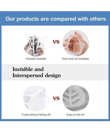 3D Silicone Bracket for Bandana - Mask Inner Support Frame for More Breathing Comfort (10 White) - Buy Online on SooperMarket.com