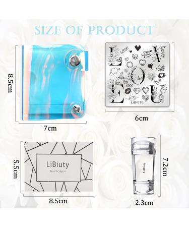 JEEWHEET 12pcs Nail Stamping Templates Plate Set for Nail Art - Summer Rose, Flower, Animal, Mandala, Mermaid, Christmas Designs - Includes Scraper, Silicone Stamper, Storage Bag - Stamping Plates - Buy Online on SooperMarket.com
