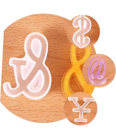 STOBOK 12 Pcs Silicone Mold Silicone DIY Mold DIY Symbol Mold Epoxy Jewelry Molds Gummy Molds Resin Necklace Mold Molds for Concrete DIY Crafts Cake Mold Manual White Silica Gel Whitex3pcs 4.8X4.2CMx3pcs - Buy Online on SooperMarket.com