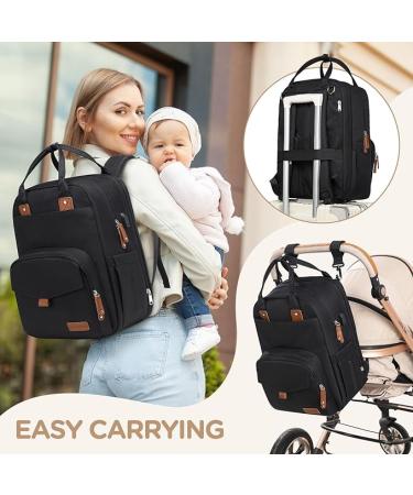 Large Diaper Bag Backpack - Black - Buy Online on SooperMarket.com