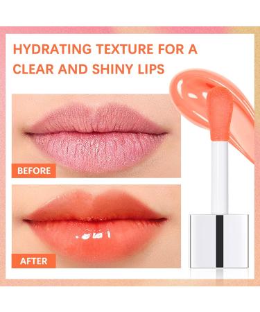 SBHEANGBA Moisturizing Lip Oil No-Sticky Lip Gloss Tinted Lip Balm Lip Care Long Lasting Clear Liquid Lipsticks Plump Lip Glow Oil For Dry Lip's Moisturizing Hydrating And Nourishing 01# Raspberry - Buy Online on SooperMarket.com