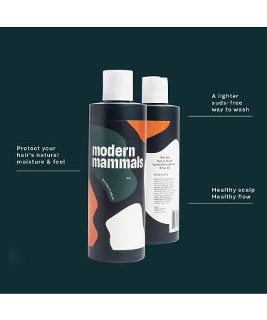 Modern Mammals 2-in-1 Men's Hydrating Shampoo & Conditioner - Daily Cowash & Styling Wash for Extra Moisturizing, Protects Natural Oils, Low-Lather Formula, Barber Recommended - 8 oz Bottle - Buy Online on SooperMarket.com