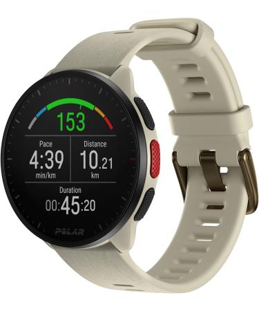 Polar Pacer - GPS Running Watch - High-Speed Processor - Ultra-Light - Bright Display - Grip Buttons Cloud White S-L
