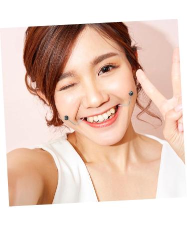BELLIFFY 1 Pair Dimple Trainer Cheeks Clip Dimples Trainer for Cheeks Metal Dimples Exerciser Facial Tool Face Dimples Exerciser Dimples Maker for Face Cheeks Face Exerciser Cheeks Balls 4.30X2.50X0.80CM Black - Buy Online on SooperMarket.com