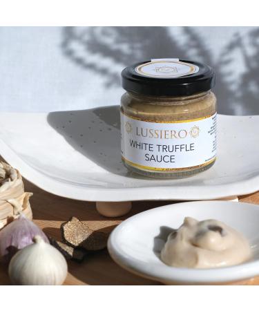 Buy Pack of 3 Lussiero White Bianchetto Truffle Sauce - Authentic Tuber Borchii - 80g | International Shipping Available - Buy Online on SooperMarket.com