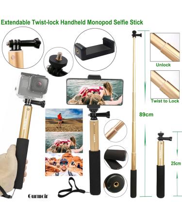 Gurmoir Large Carrying Case Kit for GoPro Hero 11-5, Insta360, AKASO, DJI Osmo - Action Camera Accessories Bundle for Ultimate Protection and Portability - Buy Online on SooperMarket.com