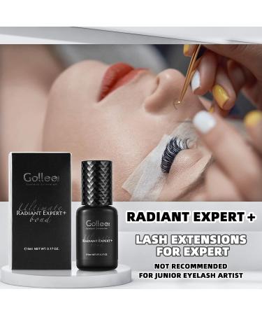 Fast-Drying Eyelash Extension Glue - 0.5 Sec Retention - 8 Week Waterproof Semi-Permanent Black Adhesive - 5ml for Professional Use - Buy Online on SooperMarket.com