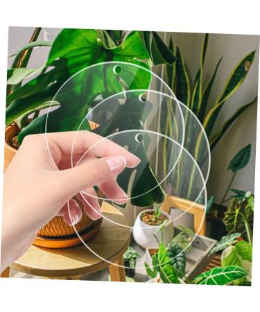 VILLCASE 40 Pcs Acrylic Round Sheet Cake Pan Acrylic Blanks Sheer Panels Acrylic Blank Circle Coaster Wafer - Buy Online on SooperMarket.com