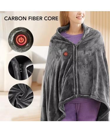 Plplaaoo Electric Heated Under Bed Blanket - USB Operated Thermal Cushion 5V 3 Adjustable Levels Fast Warming 150x85 cm - Perfect for Office & Overnight Use - Buy Online on SooperMarket.com