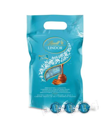 Lindt Lindor Salted Caramel |approx. 80 chocolate balls milk chocolate with a filling made of salt caramel |Large pack chocolate gift 1kg Salted Caramel 1 kg