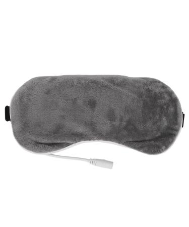 Heating Blindfold USB Hot Compress Adjustable Improve Sleep Nourish Eyes 5 Gear Blindfold for Sleeping Relieve Eye Stress Therapeutic Treatment for Dry Eye Blepharitis Styes(Grey)