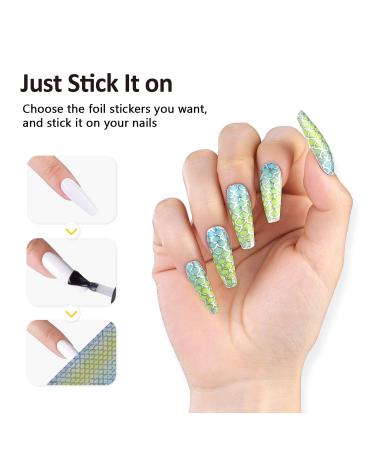 Burano Nail Foil Glue Gel Kit - 15ML x 2 Bottles with 40PCS Stickers | Nail Art Designer Adhesive Transfer Foil Gel for Gel Nails - Buy Online on SooperMarket.com