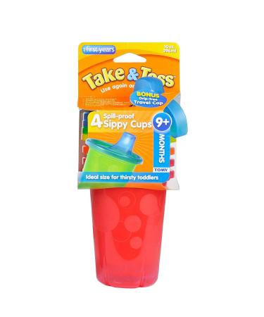 The First Years Take & Toss 10 oz Spill Proof Cups - 4-Pack for Babies 9 Months and Up - Buy Online on SooperMarket.com