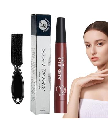 Bartstift Filler | Waterproof Hair Base Pencil - Long-Lasting Beard & Mustache Makeup in Aznever Red-Brown | Natural Finish for Men - Buy Online on SooperMarket.com
