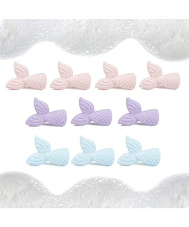 Abeec Mermaid Bath Bombs Set - 10 Pink, Purple, and Blue Fizzy Bubble Bath Bombs for Kids - Perfect Children's Gifts - Buy Online on SooperMarket.com