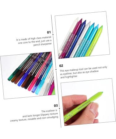 HAPINARY 14pcs Eyeshadow Pencil Set Eye Makeup Accessory Makeup Pencil Eyeliner Drawing Pencil Girl Eyeliner Pencil Eye Lining Pencil Makeup Eye Liner Pencil Cosmetics Pencil - Buy Online on SooperMarket.com