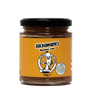 Banana Jam by Jackanapes 190g - Caribbean Inspired Vegan Cooling Fruit Jam - Palette Cleansing Sweet Condiment with a Touch of Lime