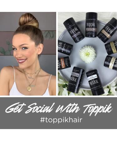 Toppik Hair Building Fibers Black - 0.97 oz (27.5 g) | Thicker, Fuller Hair - Buy Online on SooperMarket.com
