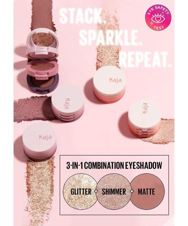 Kaja Eye Bento Collection - Bouncy Eyeshadow Trio in 17 Mauve Bouquet | Vegan & Cruelty-Free - Buy Online on SooperMarket.com