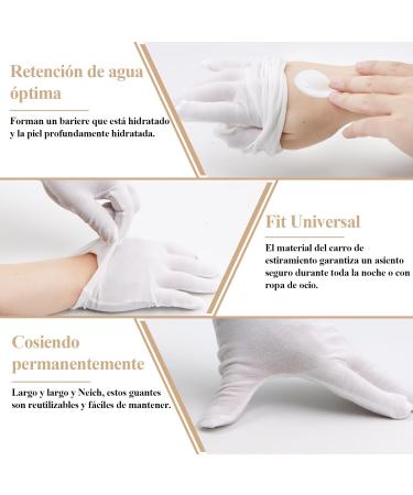 Zykort Reusable Cotton Gloves - 11 Pairs White Moisturizing Gloves for Dry Hands Eczema & Jewelry Inspection - Buy Online on SooperMarket.com
