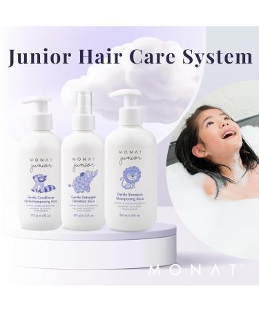 MONAT Junior 3-in-1 Hair Care System for Kids - Gentle Shampoo Conditioner & Detangler | 8 fl. oz./6 fl. oz. - International Shipping - Buy Online on SooperMarket.com