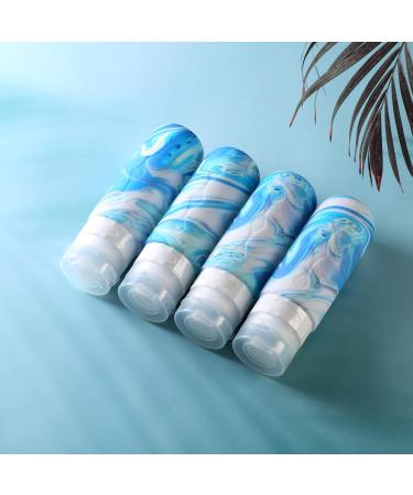 Gemice Travel Bottles 85ml - TSA Approved Leak-Proof BPA-Free Travel Accessories for Shampoo & Soap (Set of 4) - Buy Online on SooperMarket.com