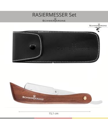 Sword Crown Razor Set - Wooden Handle 100 Derby Blades & Travel Bag | Perfect for Beginners & Advanced Users - Buy Online on SooperMarket.com