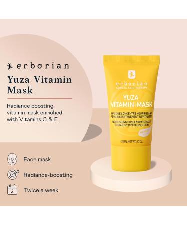 Erborian Yuza Vitamin Mask - Hydrating & Radiance Boosting Face Mask with Vitamin C & E Antioxidants 0.7 oz | International Shipping Available - Buy Online on SooperMarket.com
