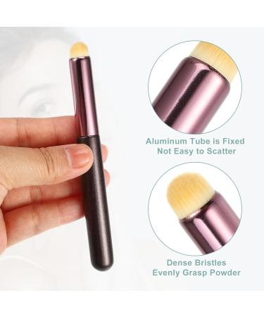 VOCOSTE Makeup Brush Set - 2pcs Smudger & Face Concealer Brushes with Wooden Handles for Flawless Application | International Shipping Available - Buy Online on SooperMarket.com