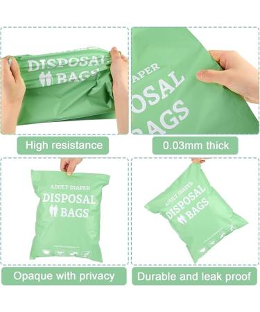 PerKoop 100 Pcs Extra Thick Large Adult Diaper Disposable Bags Odor Tight Sealing Disposal Bags Tear Resistance Sanitary Bag for Feminine Products Prevents Leakage Incontinence Unscented Diaper Sacks - Buy Online on SooperMarket.com