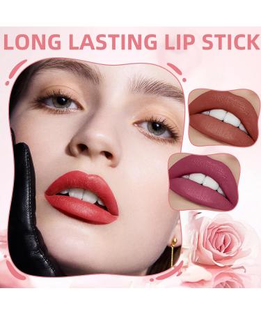Buy 3 Colors Lip Stain Pen - Long Lasting Matte Lip Tint & Waterproof Lip Makeup | International Shipping Available - Buy Online on SooperMarket.com