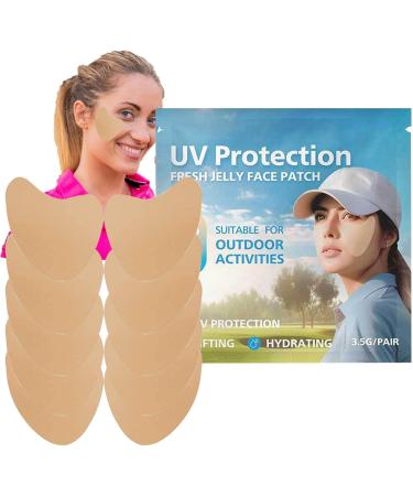 Visiblurry Sun Patch for Face Golf | 5pair UV Facial Patches UV Protection Outdoor Shield Facial Sunscreen Patch Portable Clear Face Patch for Fishing Golfers Hiking - Buy Online on SooperMarket.com
