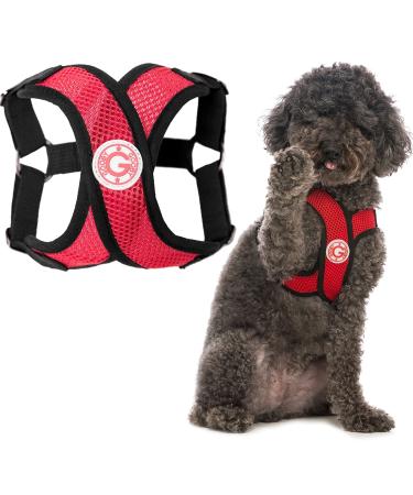 Gooby Choke Free Comfort X Step-In Dog Harness Large Red Red Large chest (17-21")