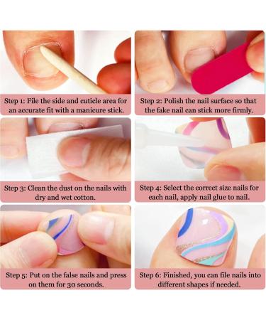 24Pcs French Square False Toenails Glossy Press on Toenails White Flowers Stick on Toenails Short Acrylic Full Cover Artificial Summer Fake Toenails for Women and Girls Daily Decorations Flowers Toenails - Buy Online on SooperMarket.com