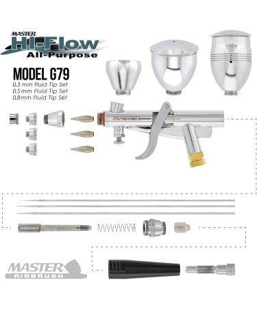 Master Airbrush G79 Precision Dual-Action Trigger Style - All-Purpose - Buy Online on SooperMarket.com