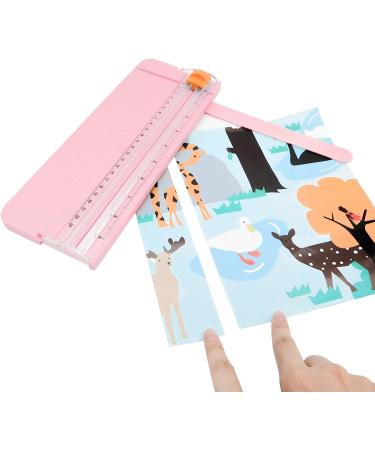 Paper Cutter A5 Paper Trimmer Titanium Scrapbooking Tool with 1pcs Replacement Cutting Blade for Scrapbooking  Picture Cutting  Label Design  Photos Comes with a Replacement Cutting Blade Blade Pink - Buy Online on SooperMarket.com