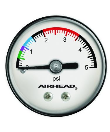 Airhead Pressure Gauge, White/Black (AHPG-1)