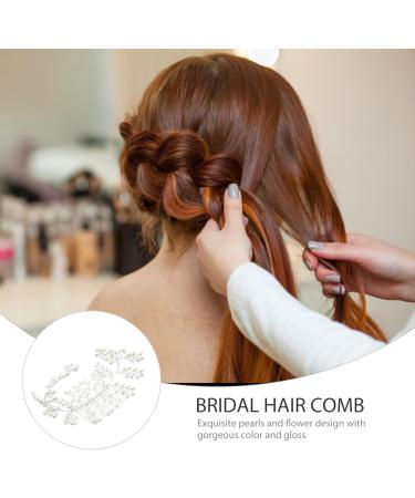 Frcolor Bridal Hair Comb Elegant Pearls Wedding Hair Comb Handmade Wedding Hair Accessories - Buy Online on SooperMarket.com