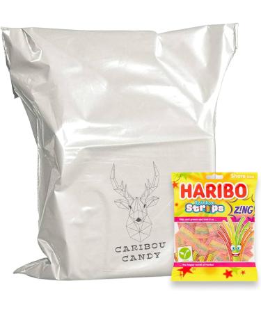 Rainbow Strips Zing Gummy Fizzy Belts - Strawberry, Apple, Lemon & Tropical - 260g (2 x 130g Share Bags) - Buy Online on SooperMarket.com