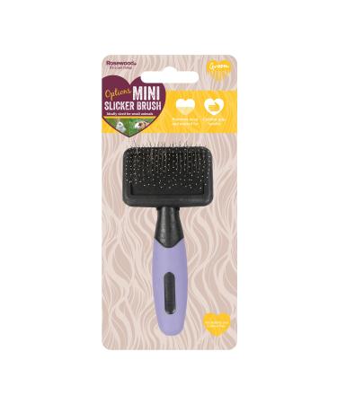 Rosewood OPTIONS SA MINI GENTLE SLICKER Purple/Black 2.01 x 5.59 x 11.99 cm 31.75 Grams